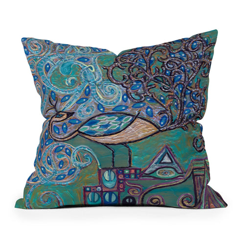 Ruby Door Ever Watchful Guardian Throw Pillow