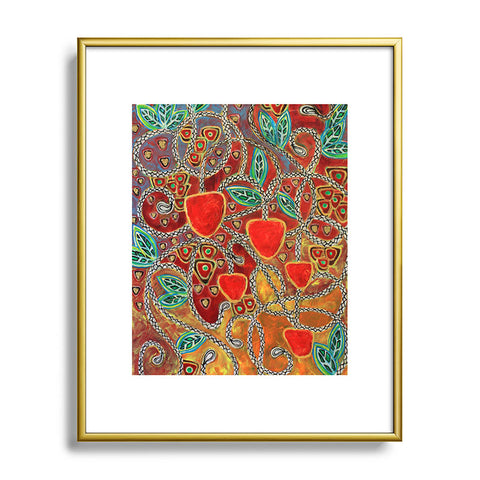 Ruby Door Eves Apples Metal Framed Art Print