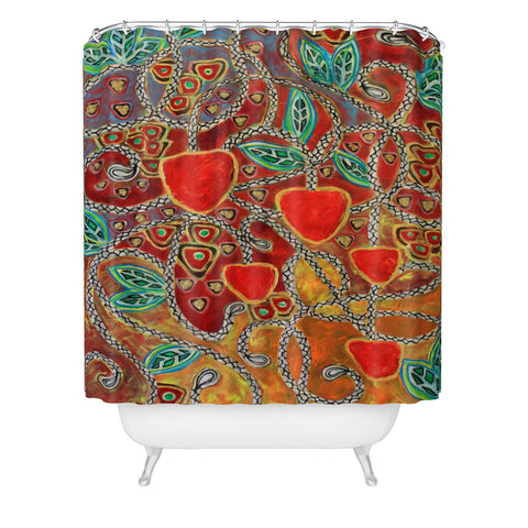 Ruby Door Eves Apples Shower Curtain
