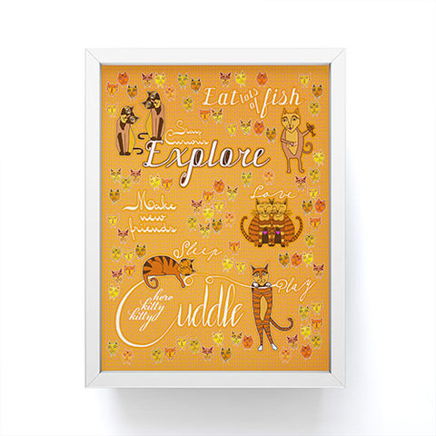 Ruby Door How To Be A Happy Cat Framed Mini Art Print