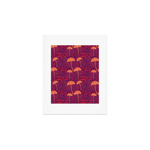 Ruby Door Jelly Fish Light Scape Art Print