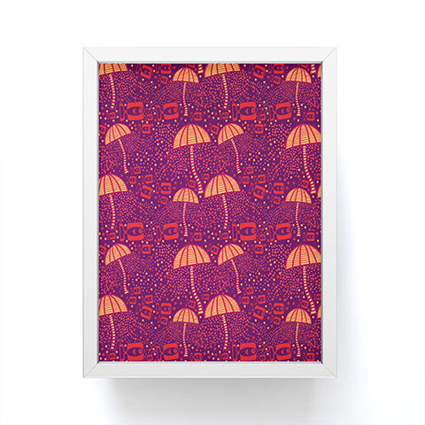 Ruby Door Jelly Fish Light Scape Framed Mini Art Print