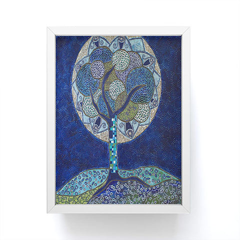Ruby Door Moon In Bloom Framed Mini Art Print