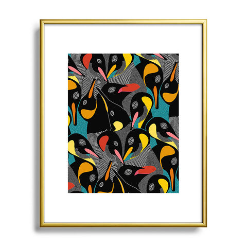 Ruby Door Polar Penguins Metal Framed Art Print