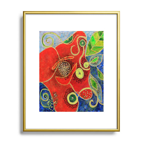Ruby Door Poppy And Juggler Metal Framed Art Print