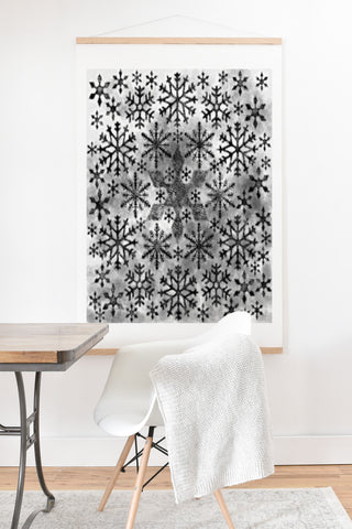 Ruby Door Snow Leopard Snowflake Art Print And Hanger