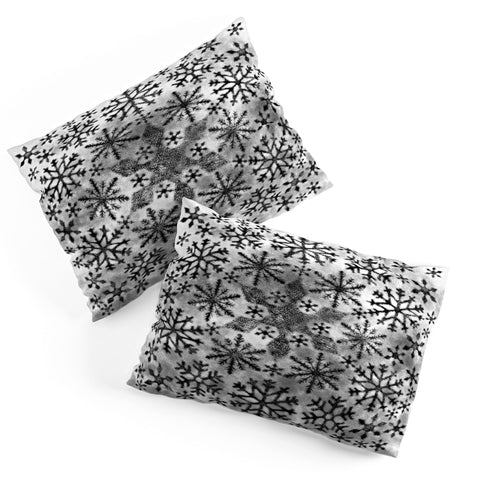 Ruby Door Snow Leopard Snowflake Pillow Shams