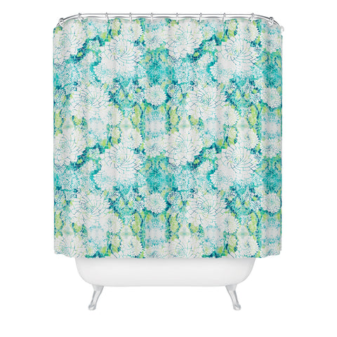 Ruby Door Summery Succulents Shower Curtain