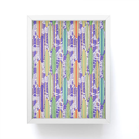 Ruby Door Surfer Stripe In Earth Tones Framed Mini Art Print