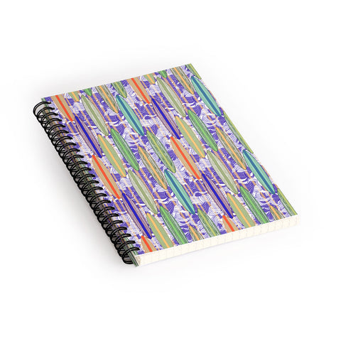 Ruby Door Surfer Stripe In Earth Tones Spiral Notebook