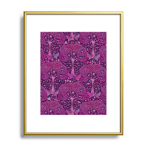 Ruby Door Swans and Squirrels Metal Framed Art Print