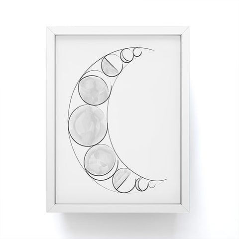 Runa Creative Co The Lunar Phases Framed Mini Art Print