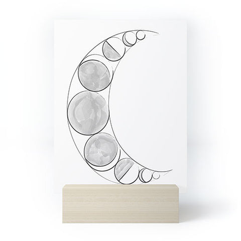 Runa Creative Co The Lunar Phases Mini Art Print