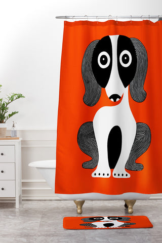 S Eifrid Karma Red Shower Curtain And Mat