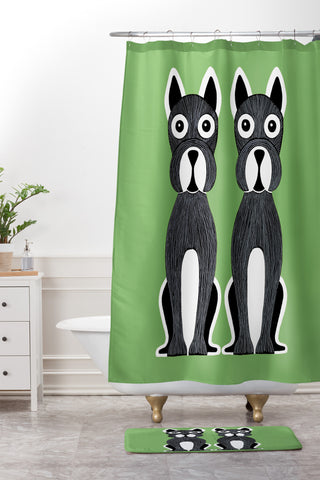 S Eifrid Peas And Carrots Green Shower Curtain And Mat