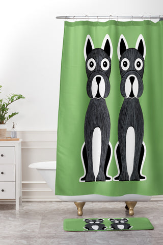 S Eifrid Peas And Carrots Green Shower Curtain And Mat
