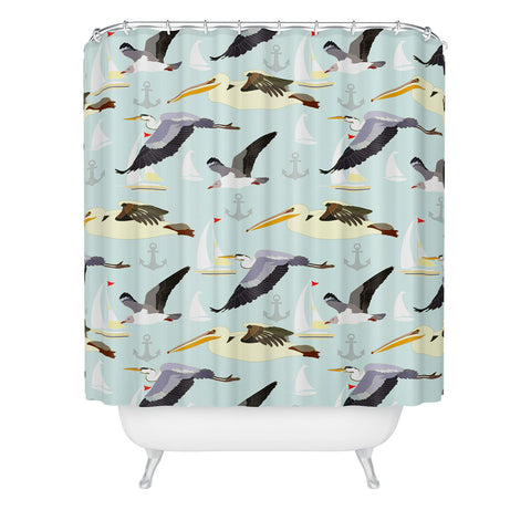 Sabine Reinhart At The Shore Shower Curtain