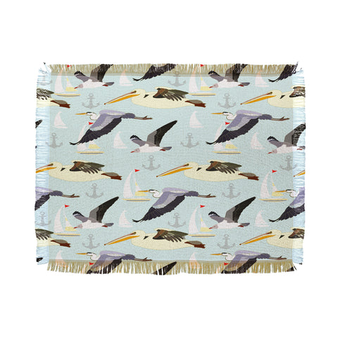 Sabine Reinhart At The Shore Throw Blanket