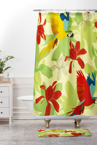 Sabine Reinhart Beauty Of Forest Shower Curtain And Mat