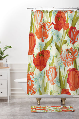 Sabine Reinhart Behind The Mill Shower Curtain And Mat