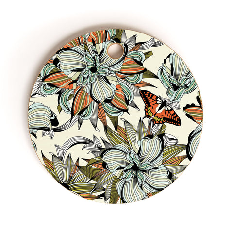 Sabine Reinhart Blooming Garden Cutting Board Round