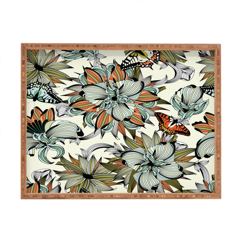 Sabine Reinhart Blooming Garden Rectangular Tray