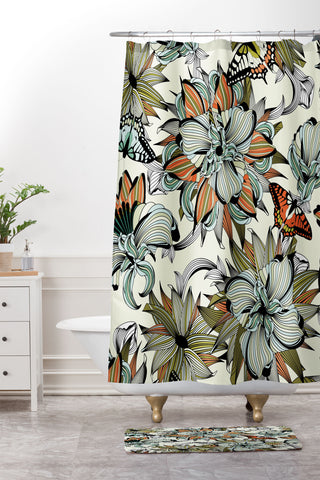 Sabine Reinhart Blooming Garden Shower Curtain And Mat