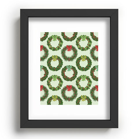 Sabine Reinhart Christmas Wreaths Recessed Framing Rectangle