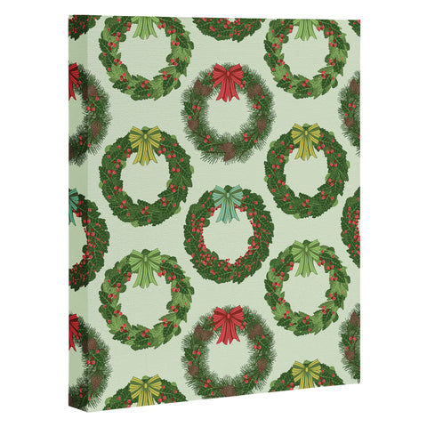 Sabine Reinhart Christmas Wreaths Art Canvas