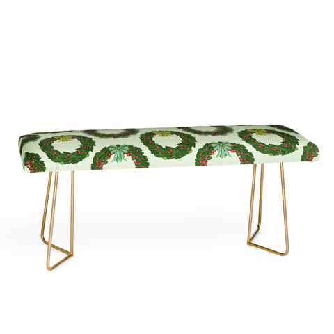 Sabine Reinhart Christmas Wreaths Bench