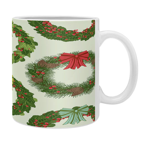 Sabine Reinhart Christmas Wreaths Coffee Mug