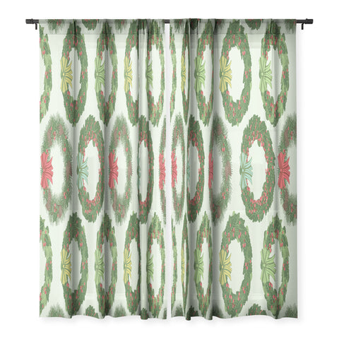 Sabine Reinhart Christmas Wreaths Sheer Non Repeat