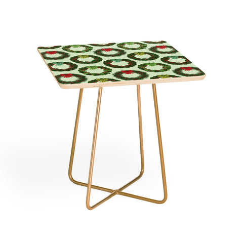 Sabine Reinhart Christmas Wreaths Side Table