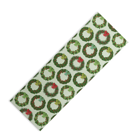 Sabine Reinhart Christmas Wreaths Yoga Mat