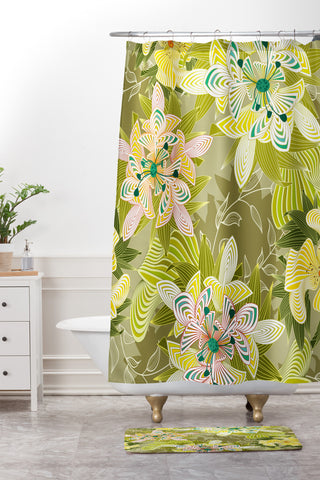 Sabine Reinhart Enlightened Shower Curtain And Mat