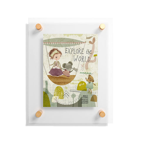 Sabine Reinhart Explore the World Floating Acrylic Print