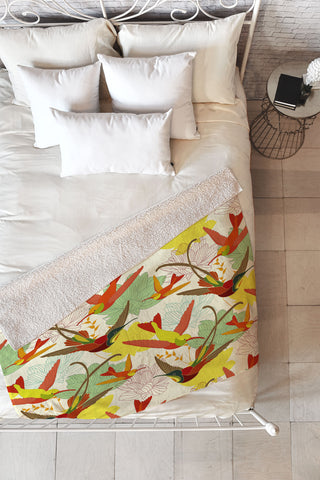 Sabine Reinhart Feels Like Heaven Fleece Throw Blanket