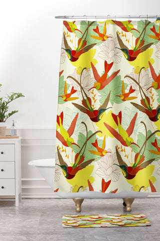 Sabine Reinhart Feels Like Heaven Shower Curtain And Mat
