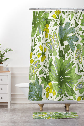 Sabine Reinhart First Sunray Shower Curtain And Mat