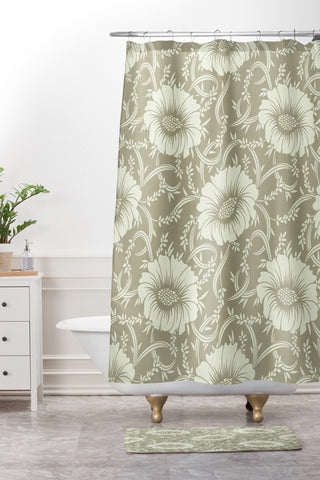 Sabine Reinhart Floral Dream Shower Curtain And Mat