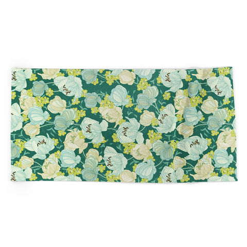 Sabine Reinhart Flower Fields Beach Towel
