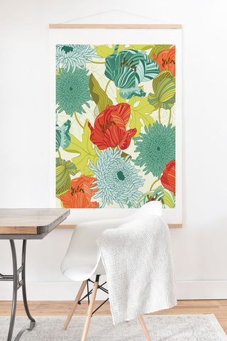 Sabine Reinhart Flower Route Art Print And Hanger