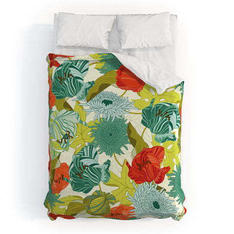 Sabine Reinhart Flower Route Duvet Cover