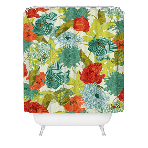 Sabine Reinhart Flower Route Shower Curtain