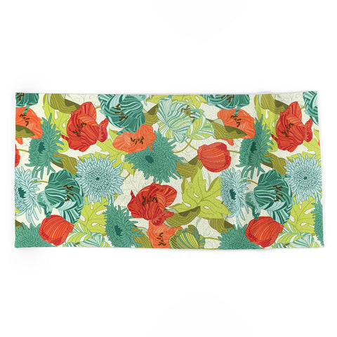 Sabine Reinhart Flower Route Beach Towel
