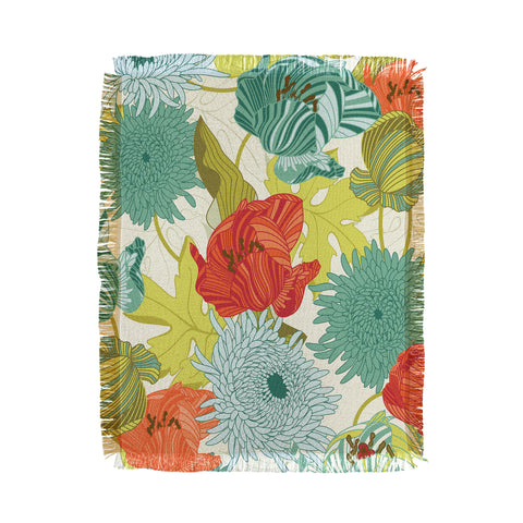Sabine Reinhart Flower Route Throw Blanket