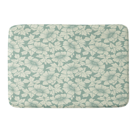 Sabine Reinhart Flowers Everywhere Memory Foam Bath Mat