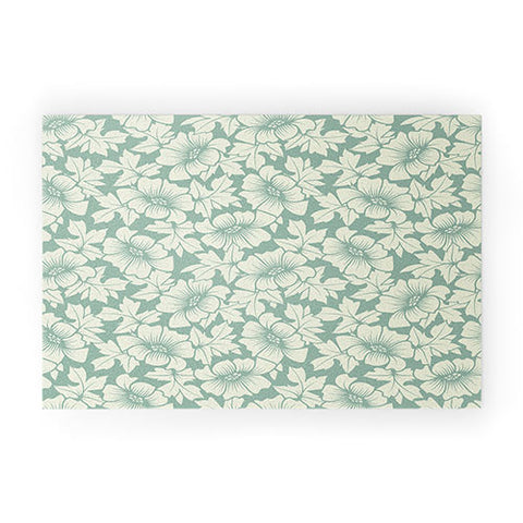 Sabine Reinhart Flowers Everywhere Welcome Mat