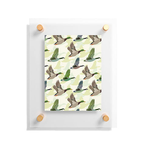 Sabine Reinhart Flying Ducks Floating Acrylic Print