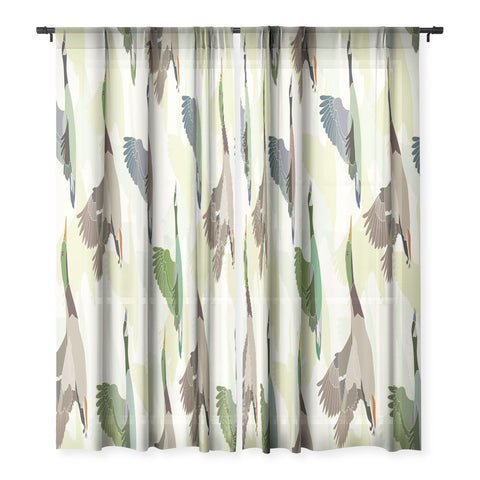 Sabine Reinhart Flying Ducks Sheer Non Repeat